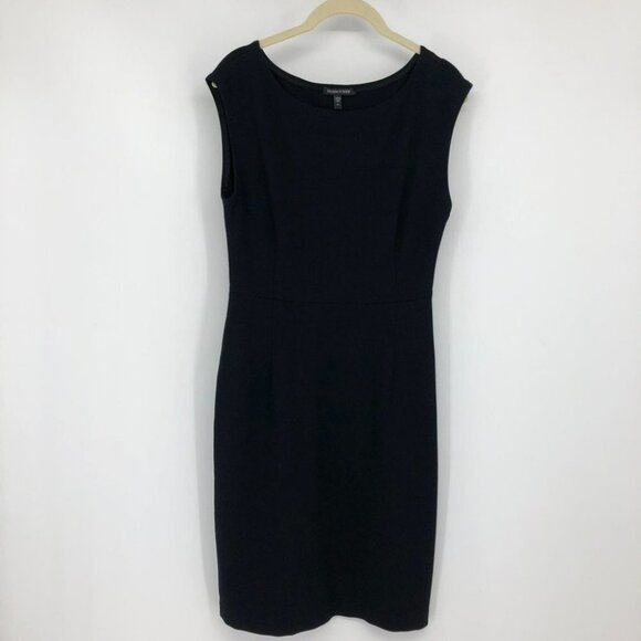 Eileen Fisher Perfect solid Little Black dress sleevless mid thigh length xs - Picture 15 of 15